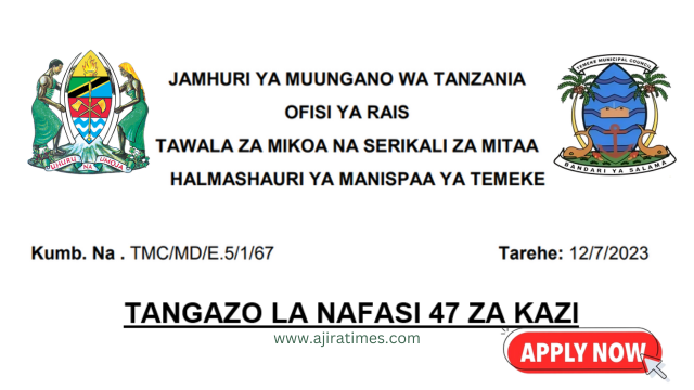 Temeke Municipal Council Vacancies Tanzania