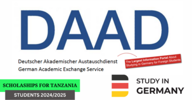 DAAD Scholarships for Tanzanians in Germany 2024-2025