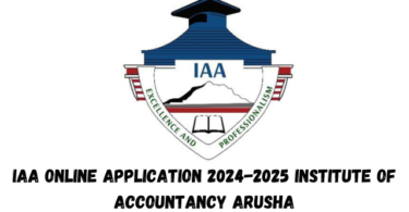 IAA Online Application 2024-2025 Institute of Accountancy Arusha