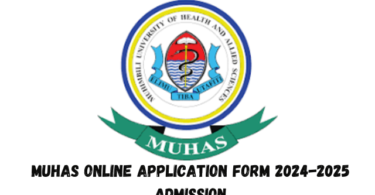 MUHAS Online Application Form 2024-2025 Admission