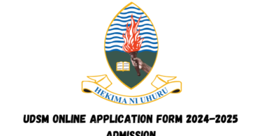 UDSM Online Application Form 2024-2025 Admission