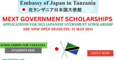 2025 Japanese government scholarship for Tanzanians - (MEXT) scholarship program