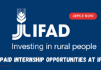 Internship opportunities at IFAD