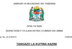 Ajira Portal Calls for Work Placement Tanzania