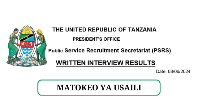 Ajira Portal Interview Results Tanzania