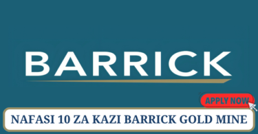 Barrick Gold Corporation Vacancies Tanzania