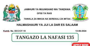 Dar es Salaam City Council Vacancies Tanzania