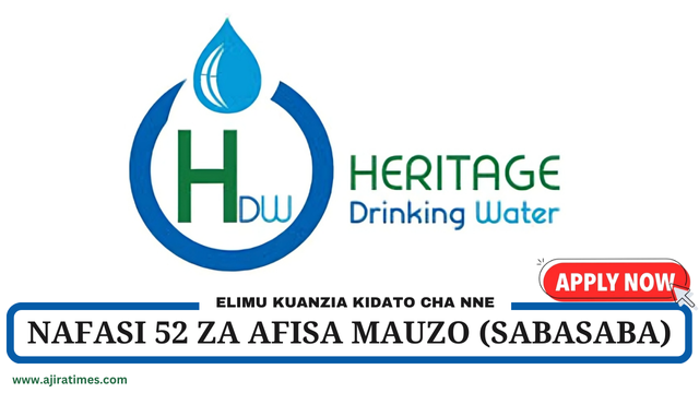 Heritage Drinking Water Vacancies Tanzania