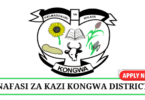 Kongwa District Council Vacancies Tanzania