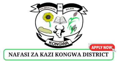 Kongwa District Council Vacancies Tanzania