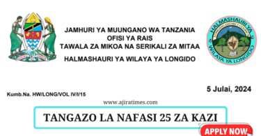 Longido District Council Vacancies Tanzania