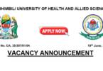 MUHAS Vacancies Tanzania