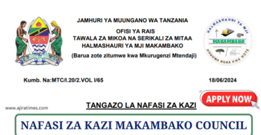 Makambako Town Council Vacancies Tanzania