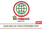 No Tobacco Initiative (NTI) Call for Volunteers