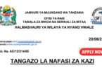 Nyang'hwale District Council Vacancies Tanzania