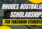 Rhodes Australia Scholarships for Tanzanian Students 2024