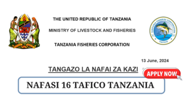 TAFICO Vacancies Tanzania