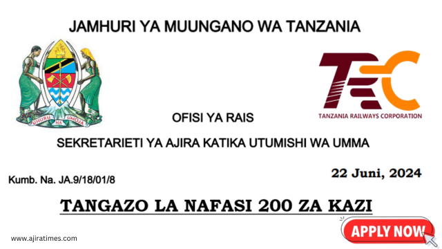 Tanzania Railway Corporation (TRC) Vacancies