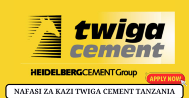 Twiga Cement Vacancies opportunities Tanzania