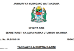 UTUMUSHI Call for work Tanzania