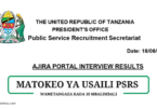 Utumishi interview results Tanzania