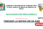 Different Council 200 Vacancies Tanzania