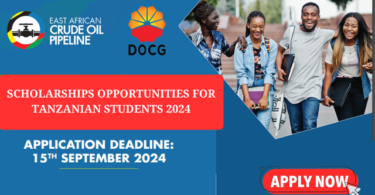 EACOP-DOCG Scholarships for Tanzanian Students 2024