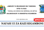 Kigamboni Municipal Council Vacancies Tanzania