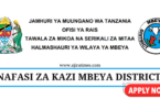 Mbeya District Council Vacancies July 2024