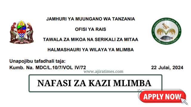 Mlimba District Council Vacancies Tanzania