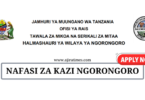 Ngorongoro District Council Vacancies Tanzania