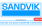 Sandvik Vacancies Tanzania August 2024