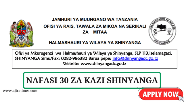 Shinyanga District Council Vacancies Tanzania