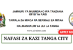 Tanga City Council Vacancies July 2024