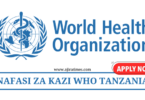 WHO Vacancies Tanzania