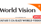 World Vision Vacancies Tanzania