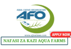 Aqua-Farms Organization (AFO) Vacancies August 2024