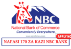 Direct Sales Agents Vacancies at NBC Bank August 2024