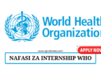 Intern -UHC-LC Cluster Vacancy at WHO AUGUST 2024