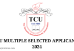 TCU Multiple Selection 2024 University Admission Cycle PDF