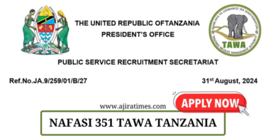 Tanzania Wildlife Management Authority (TAWA) Vacancies 2024