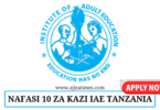 Institute of Adult Education (IAE) Vacancies October 2024