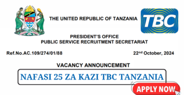 TBC Vacancies October 2024