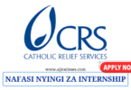 Catholic Relief Services (CRS) Internship November 2024