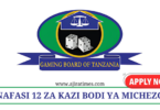 Gaming Board of Tanzania (GBT) Vacancies November 2024