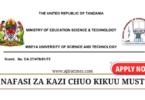 Mbeya University (MUST) Vacancies November 2024