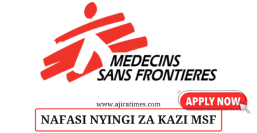 Médecins Sans Frontières (MSF) Vacancies November 2024