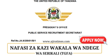 Tanzania Government Flight Agency (TGFA) Vacancies 2024