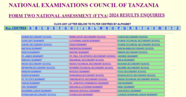 Matokeo ya Kidato cha Pili 2024/2025 Released Check OUT