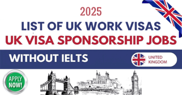 List of UK Work Visas Available for International Job Seekers to Apply for in 2025